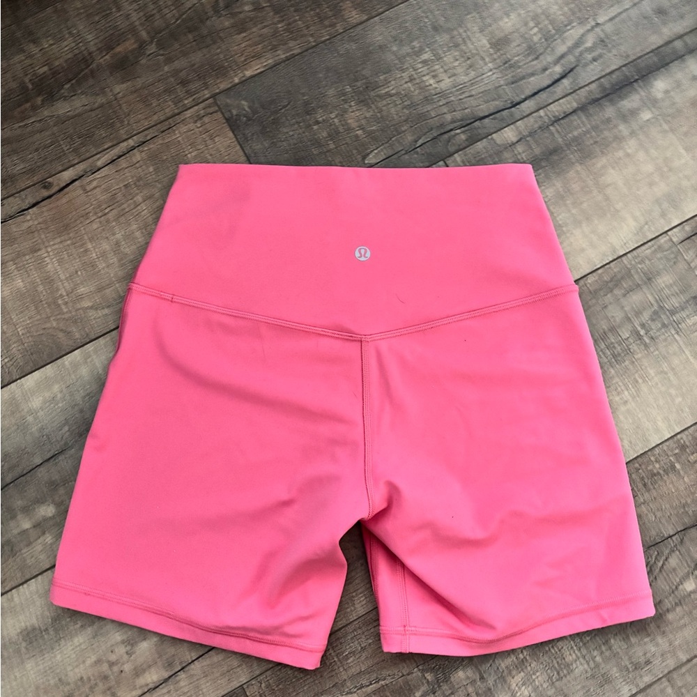 lululemon Pink High-Waisted Shorts